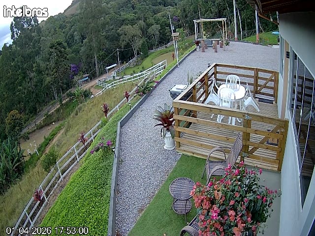 Vista aérea do deck e do entorno